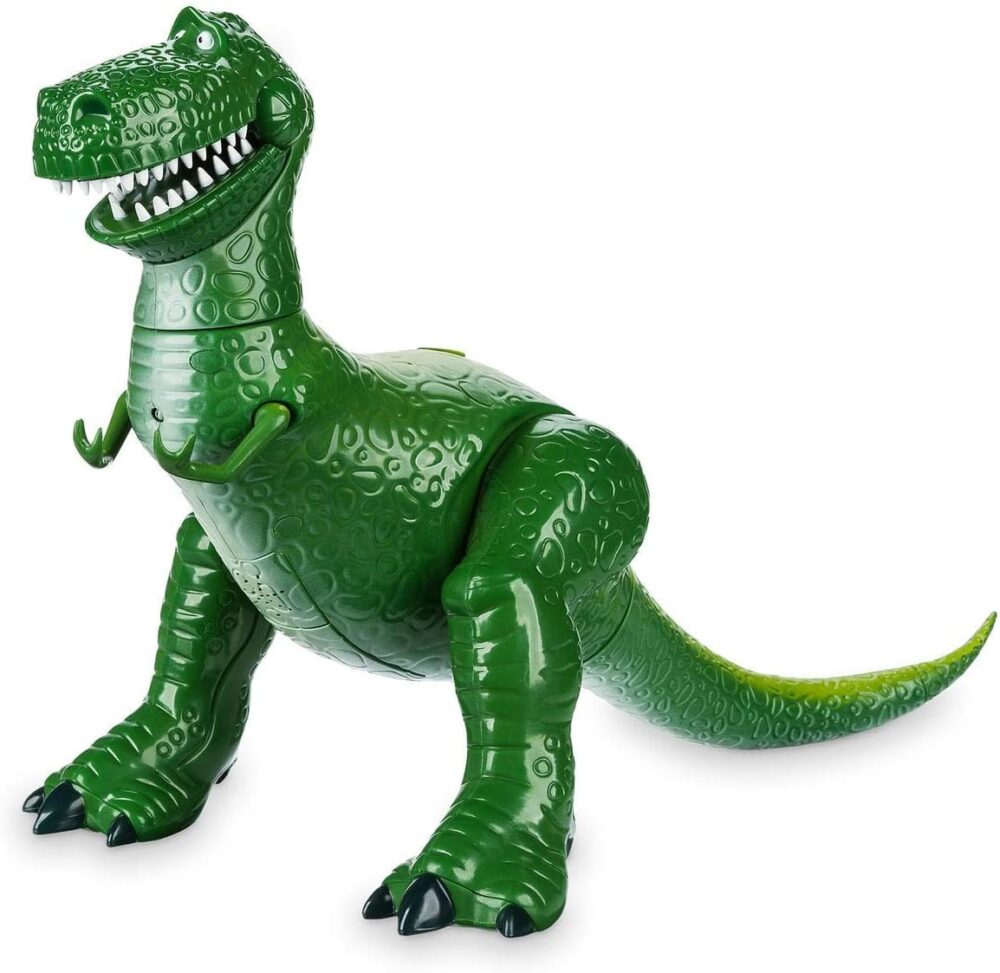 Disney Store Official Rex Interactive Talking Action Figure from Toy Story – Features Sounds and Phrases from The Movies, Interacts with Other Figures and Toys