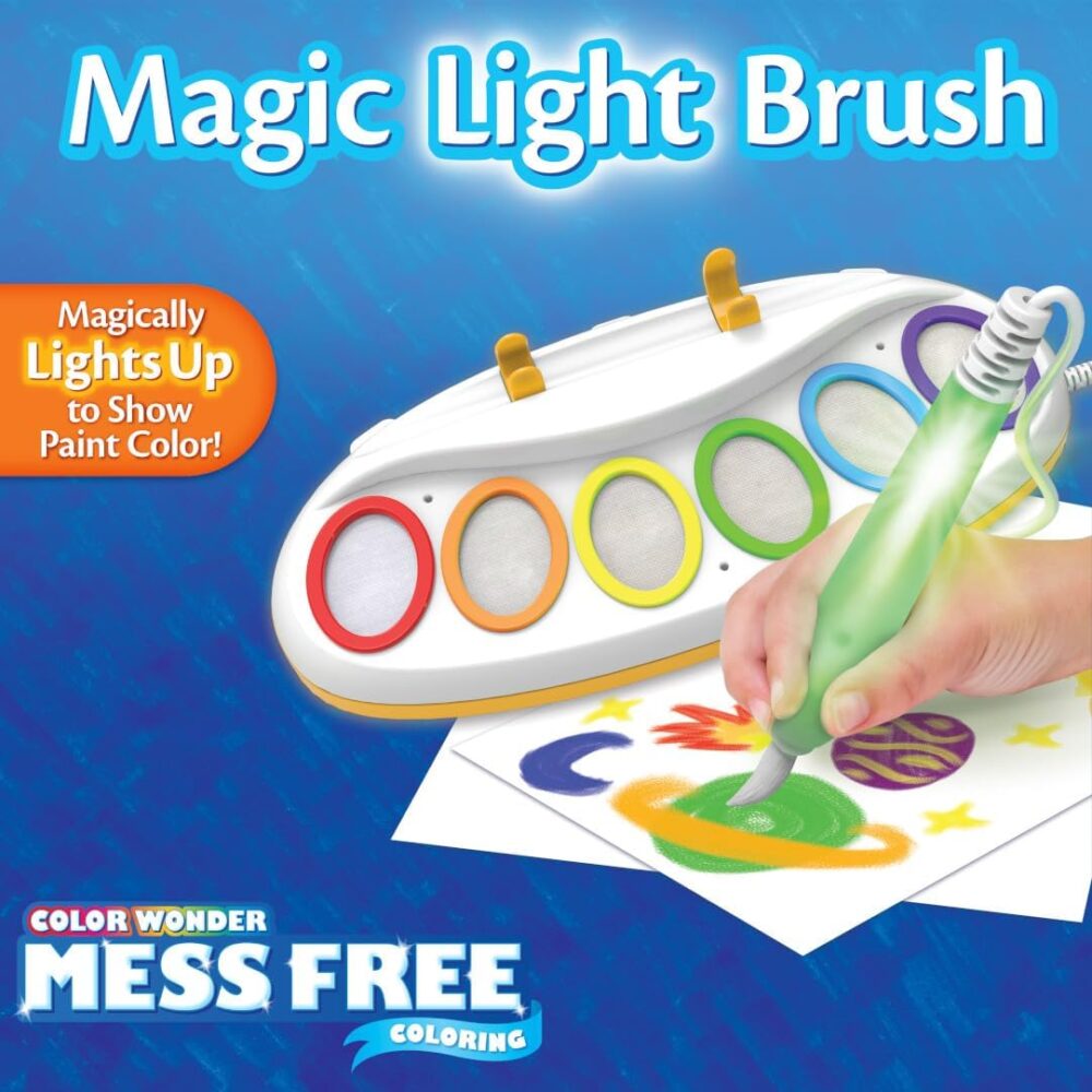 Crayola Color Wonder Magic Light Brush – Mess-Free Painting Station for Kids, Ages 3–5 - Image 6
