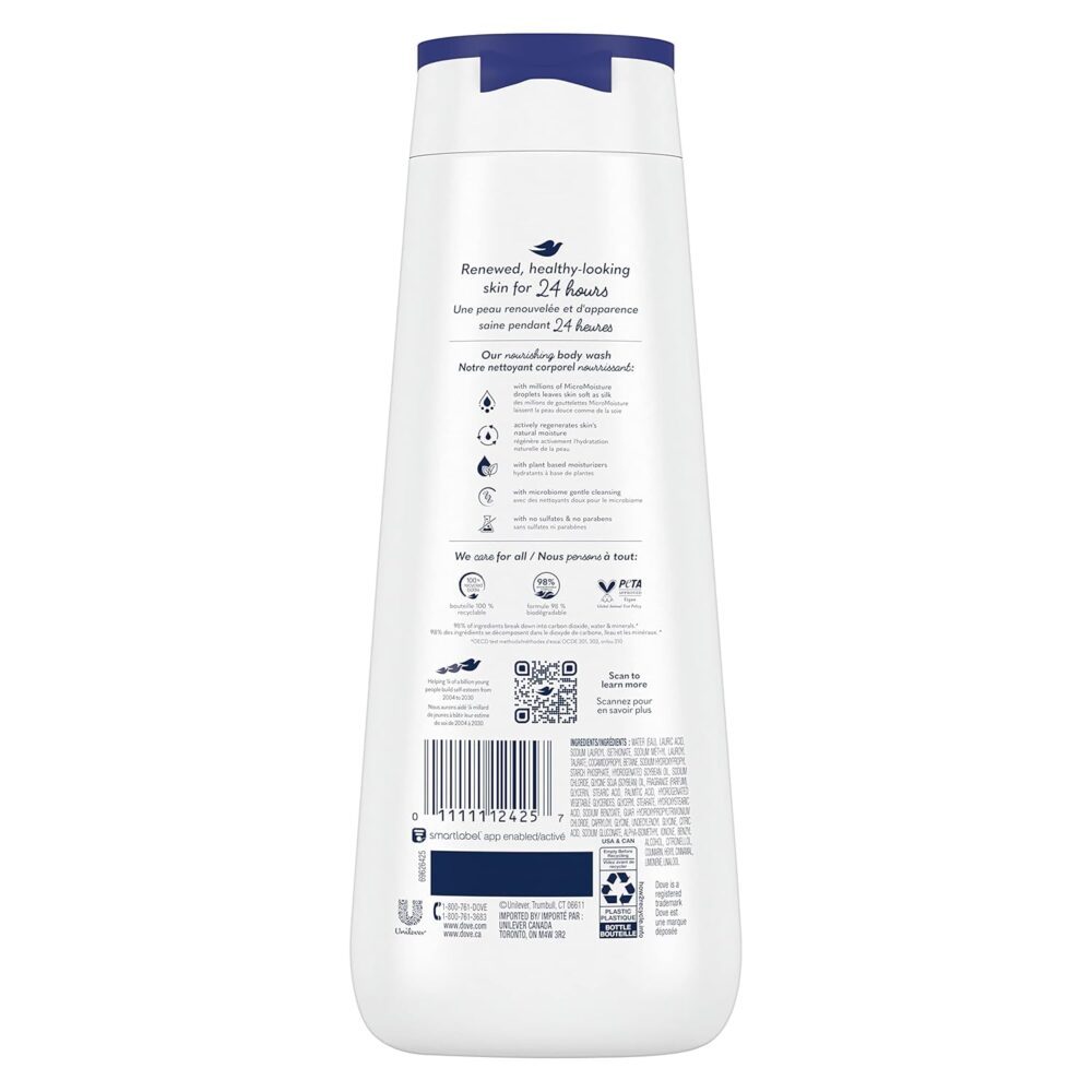 Dove Deep Moisture Body Wash | Pack of 4 (20 oz Each) - Image 2
