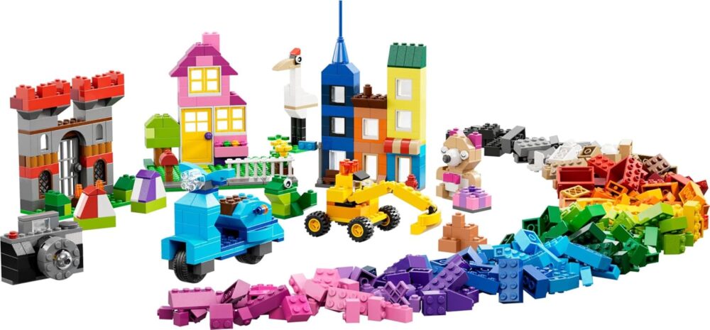 LEGO Classic Large Creative Brick Box 10698 Building Toy Set – 790 Pieces, 33 Colors, Includes Windows, Doors, Baseplates & Tires – Ideal for Home or Classroom Use - Image 5