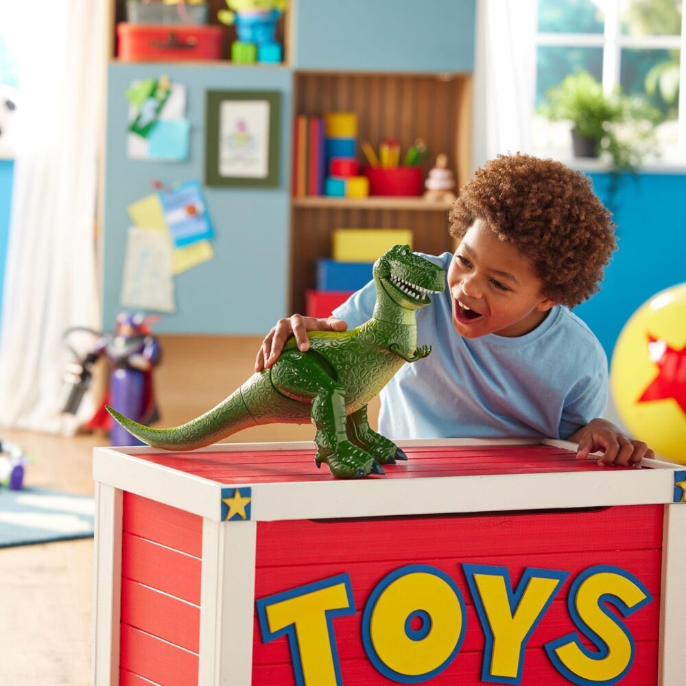 Disney Store Official Rex Interactive Talking Action Figure from Toy Story – Features Sounds and Phrases from The Movies, Interacts with Other Figures and Toys - Image 3