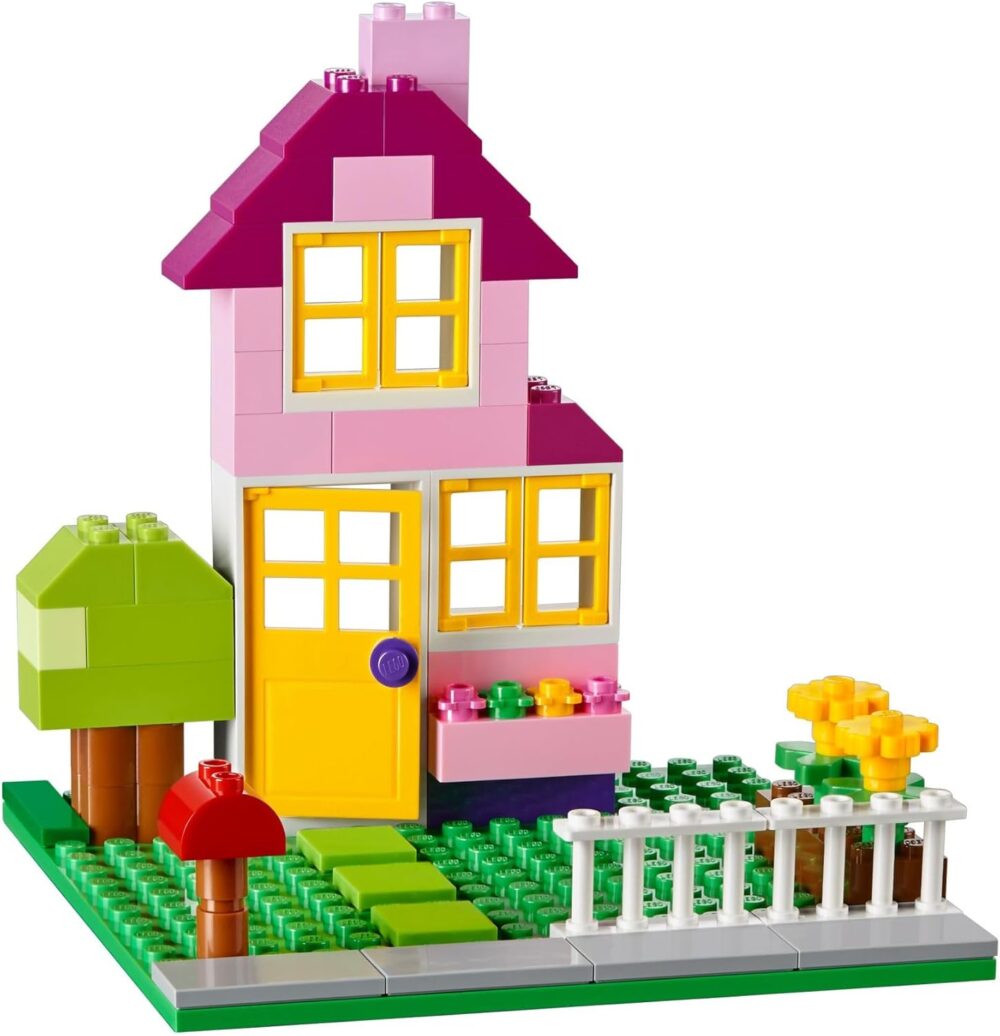 LEGO Classic Large Creative Brick Box 10698 Building Toy Set – 790 Pieces, 33 Colors, Includes Windows, Doors, Baseplates & Tires – Ideal for Home or Classroom Use - Image 6