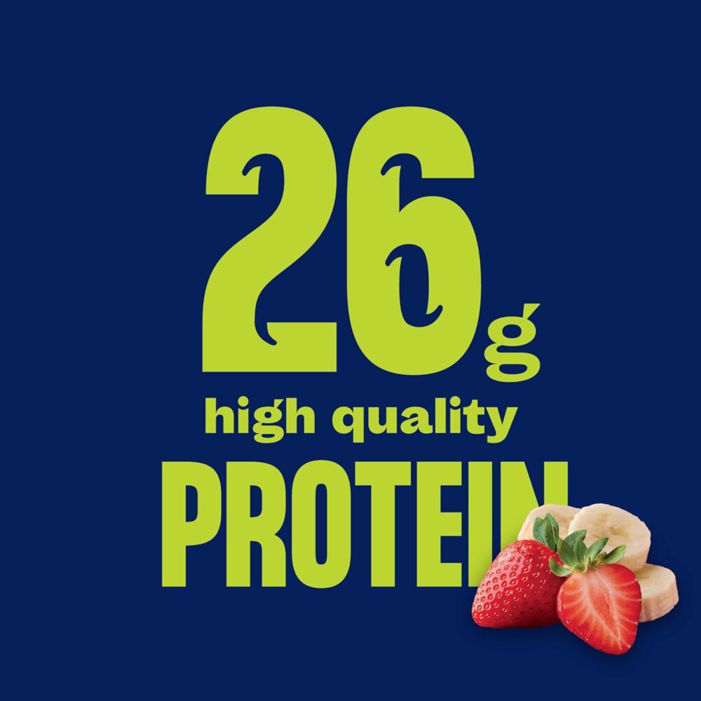 Core Power Protein Shake, Strawberry Banana, 26g Bottle, 14oz, 12 Pack - Image 7
