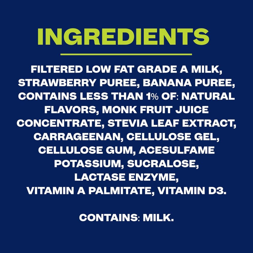 Core Power Protein Shake, Strawberry Banana, 26g Bottle, 14oz, 12 Pack - Image 8
