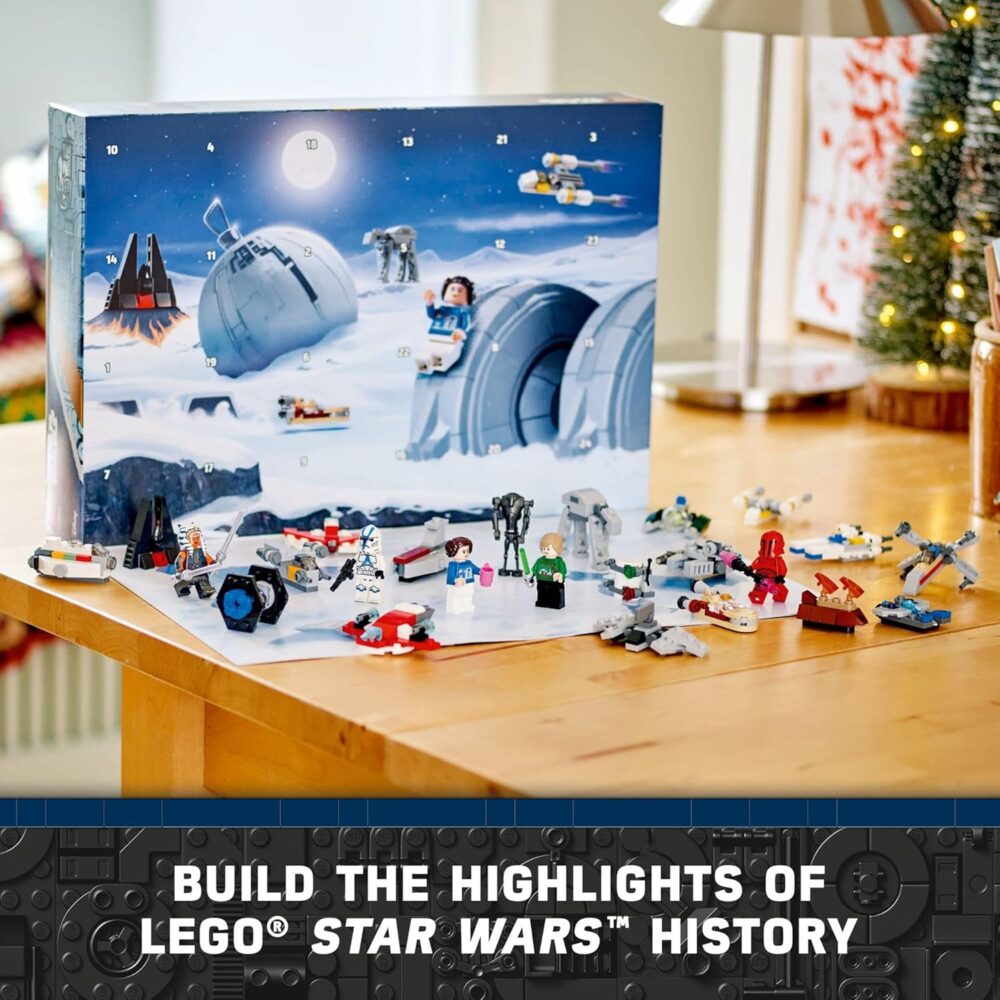 LEGO Star Wars Advent Calendar 2024 (Set 75395) – 368 Pieces, 18 Mini Builds, 5 Minifigures, Ages 6+ - Image 6
