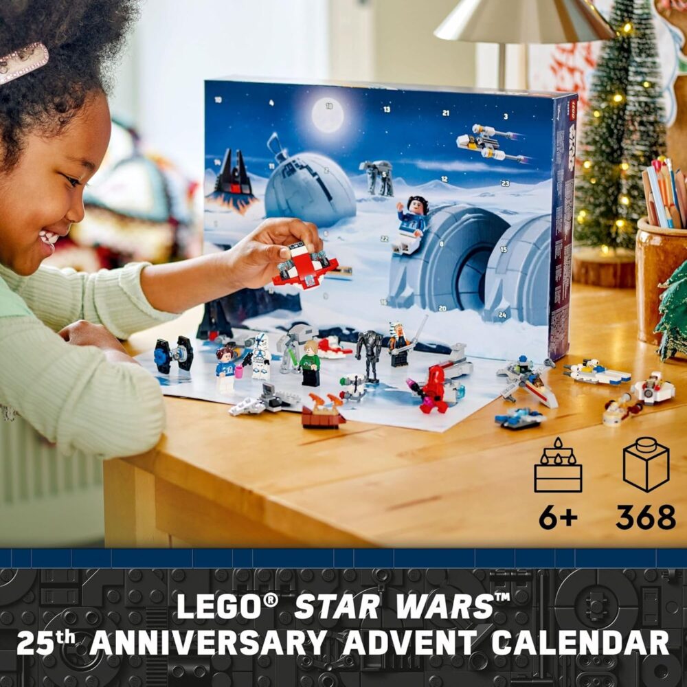 LEGO Star Wars Advent Calendar 2024 (Set 75395) – 368 Pieces, 18 Mini Builds, 5 Minifigures, Ages 6+ - Image 2