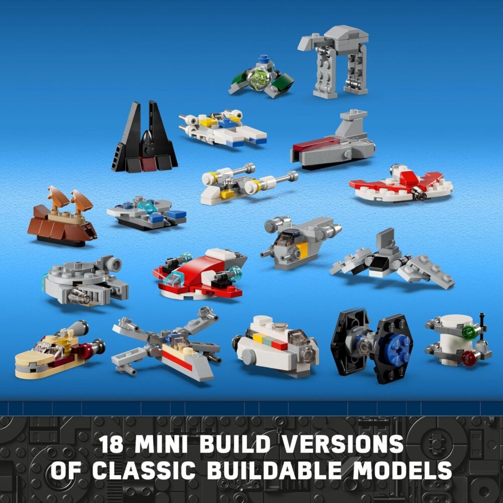LEGO Star Wars Advent Calendar 2024 (Set 75395) – 368 Pieces, 18 Mini Builds, 5 Minifigures, Ages 6+ - Image 5