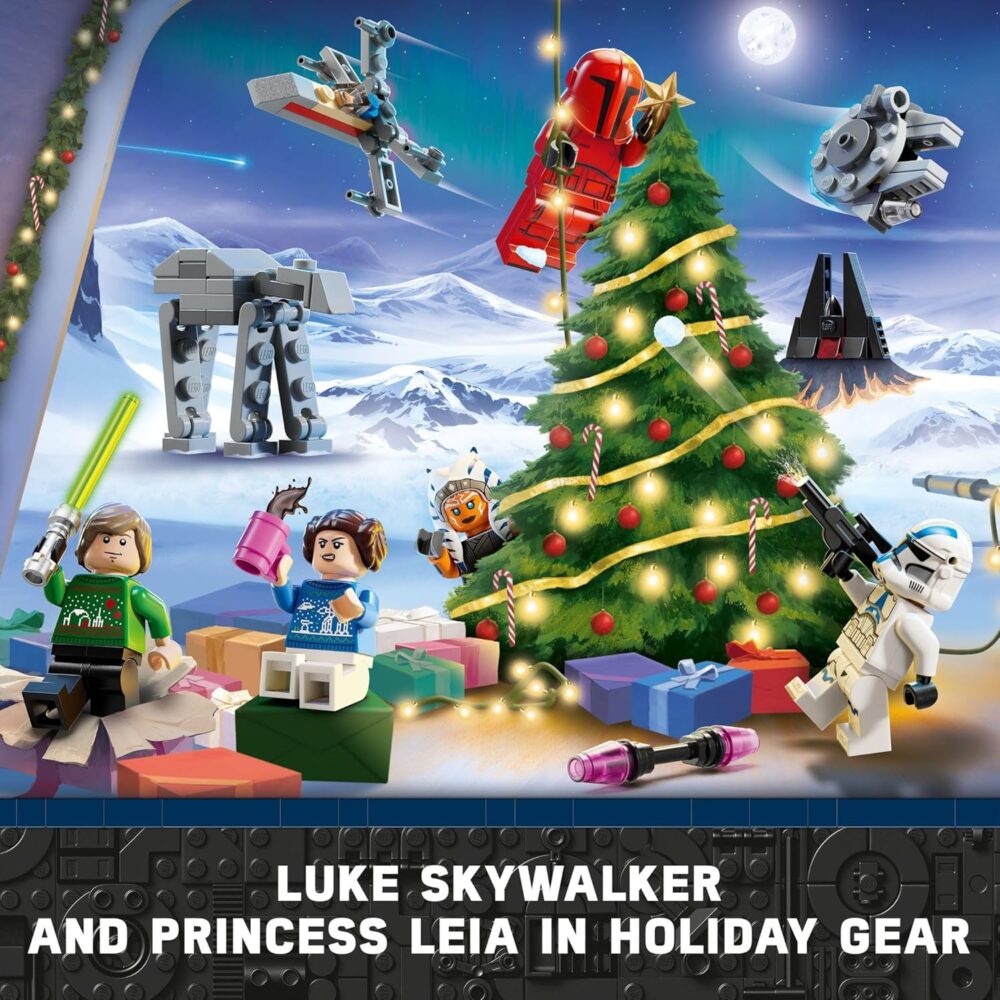 LEGO Star Wars Advent Calendar 2024 (Set 75395) – 368 Pieces, 18 Mini Builds, 5 Minifigures, Ages 6+ - Image 4