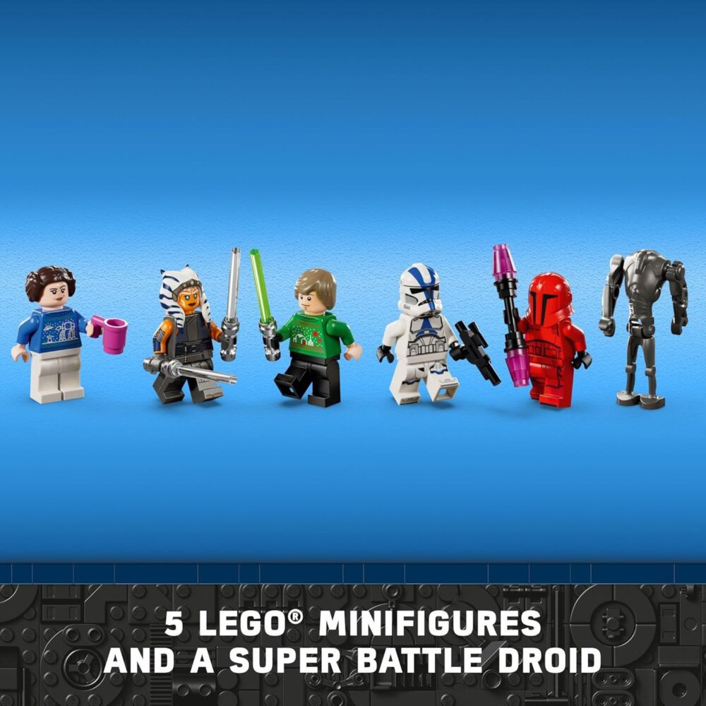 LEGO Star Wars Advent Calendar 2024 (Set 75395) – 368 Pieces, 18 Mini Builds, 5 Minifigures, Ages 6+ - Image 3