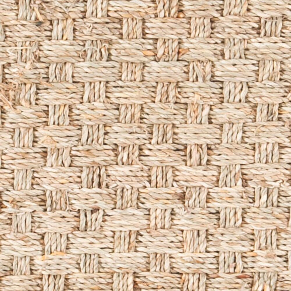 SAFAVIEH Natural Fiber Collection Area Rug – 3′ Round, Natural & Beige – Basketweave Seagrass with Border (NF114A) - Image 5