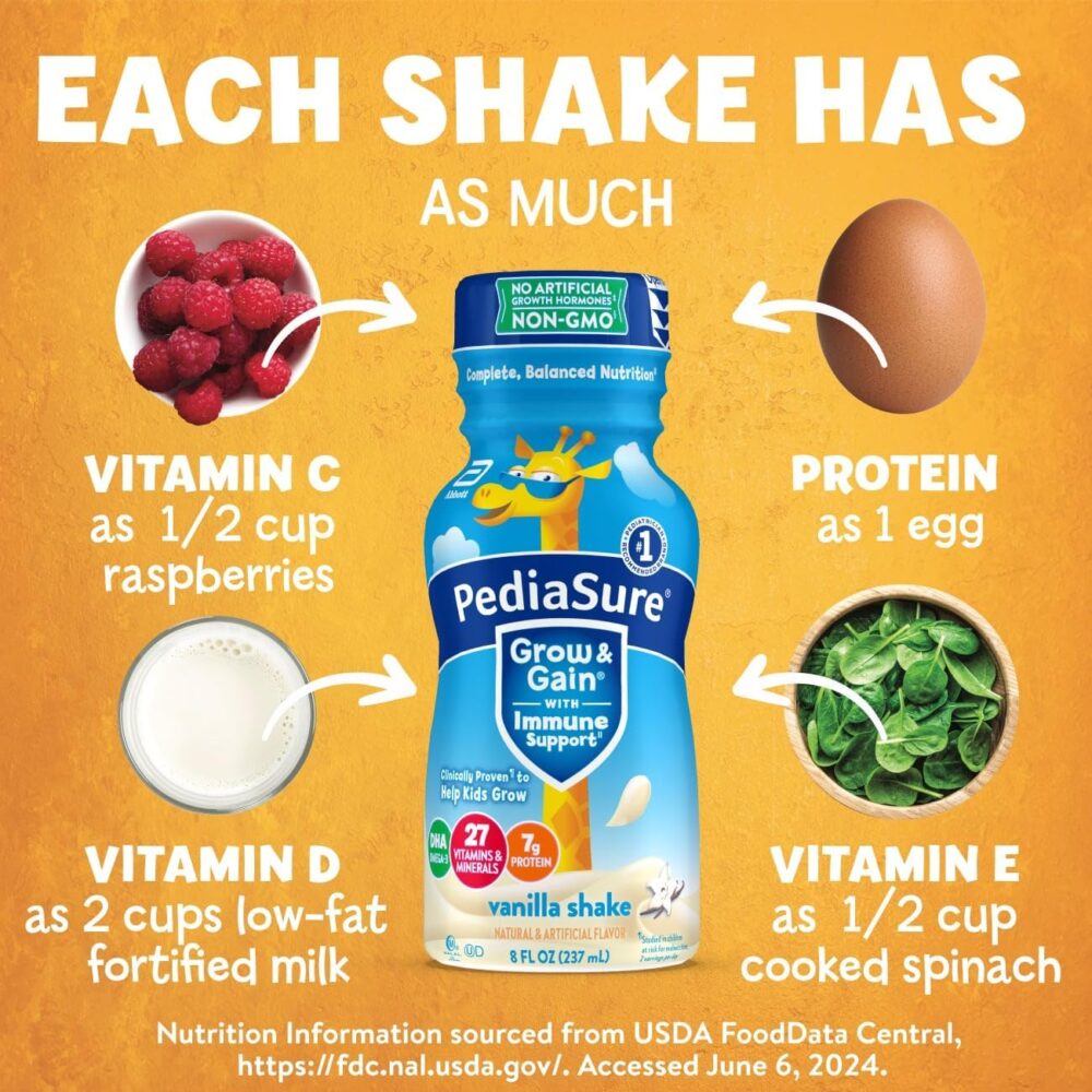 PediaSure Grow & Gain Kids’ Nutritional Shake with Immune Support - Image 5