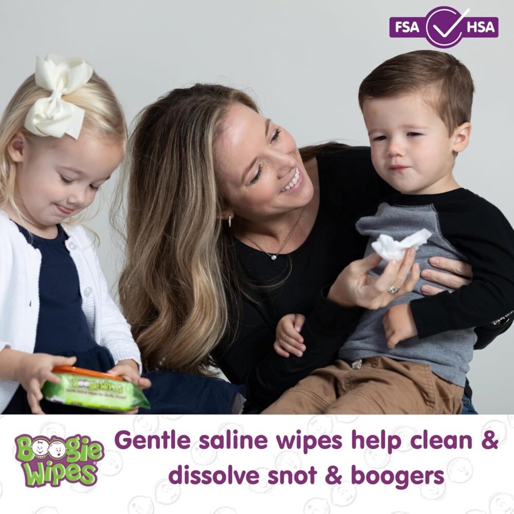 Boogie Wipes Saline Nose Wipes - Image 2