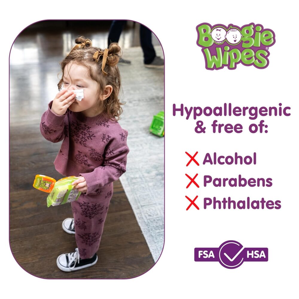 Boogie Wipes Saline Nose Wipes - Image 3